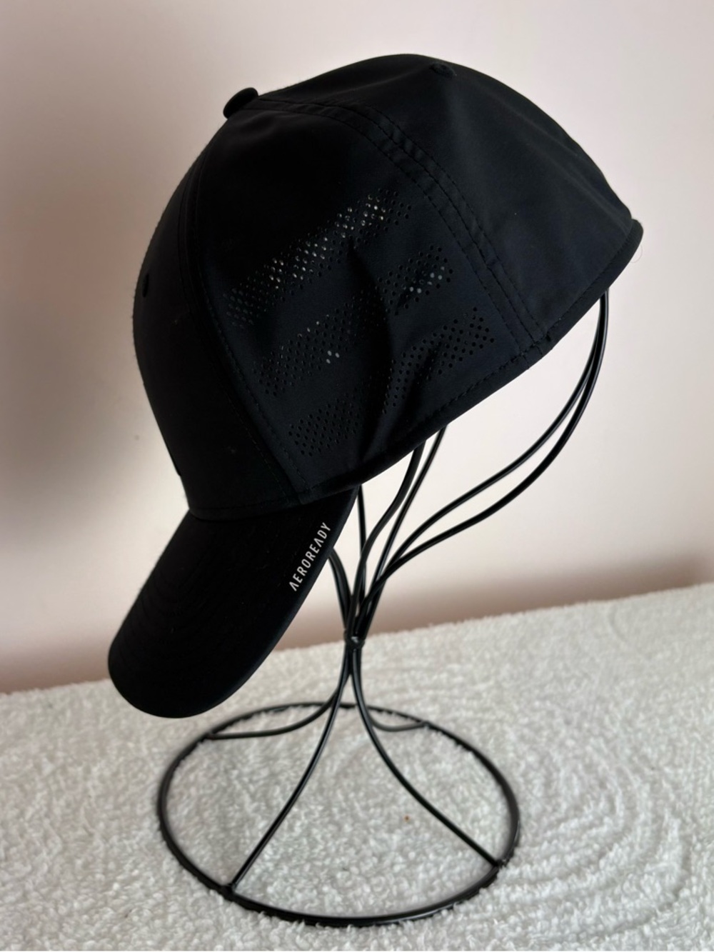 adidas Black Structured Athletic Baseball Hat - Picture 4 of 5